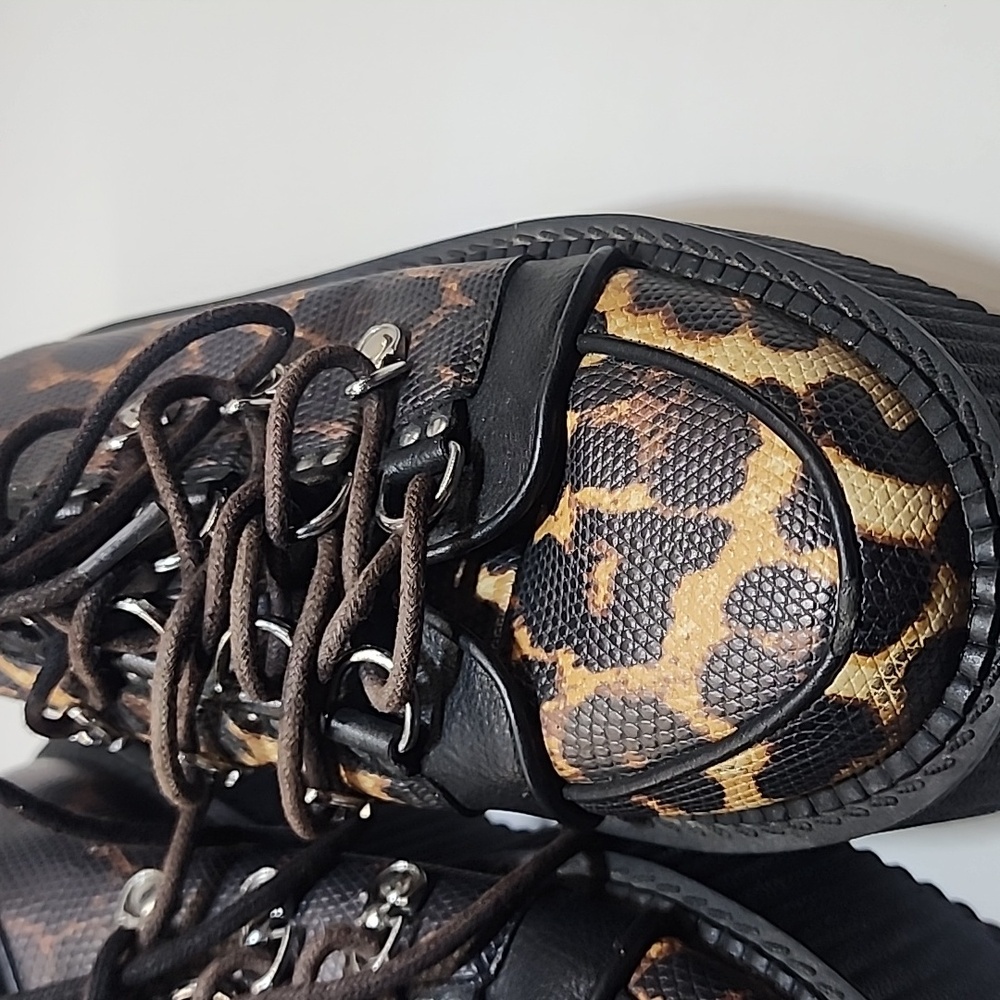 Killstar Leopard Creepers Platform Shoes Goth Punk Alt - Picture 5 of 11